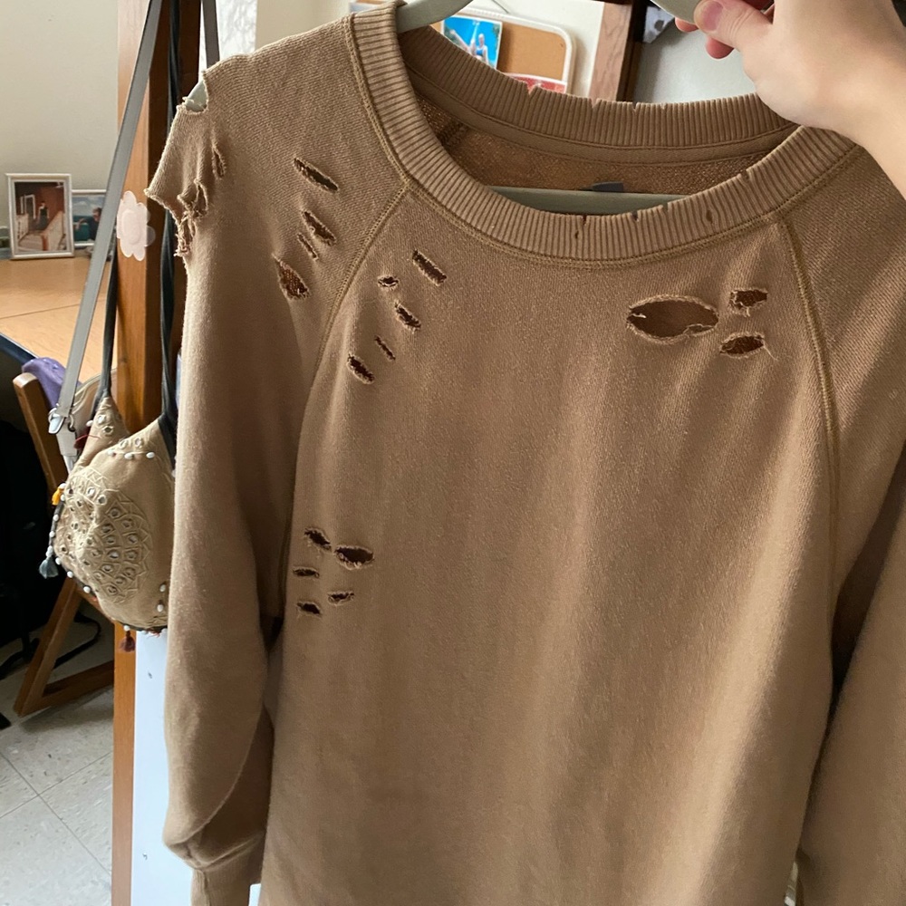 Distressed aerie sweatshirt